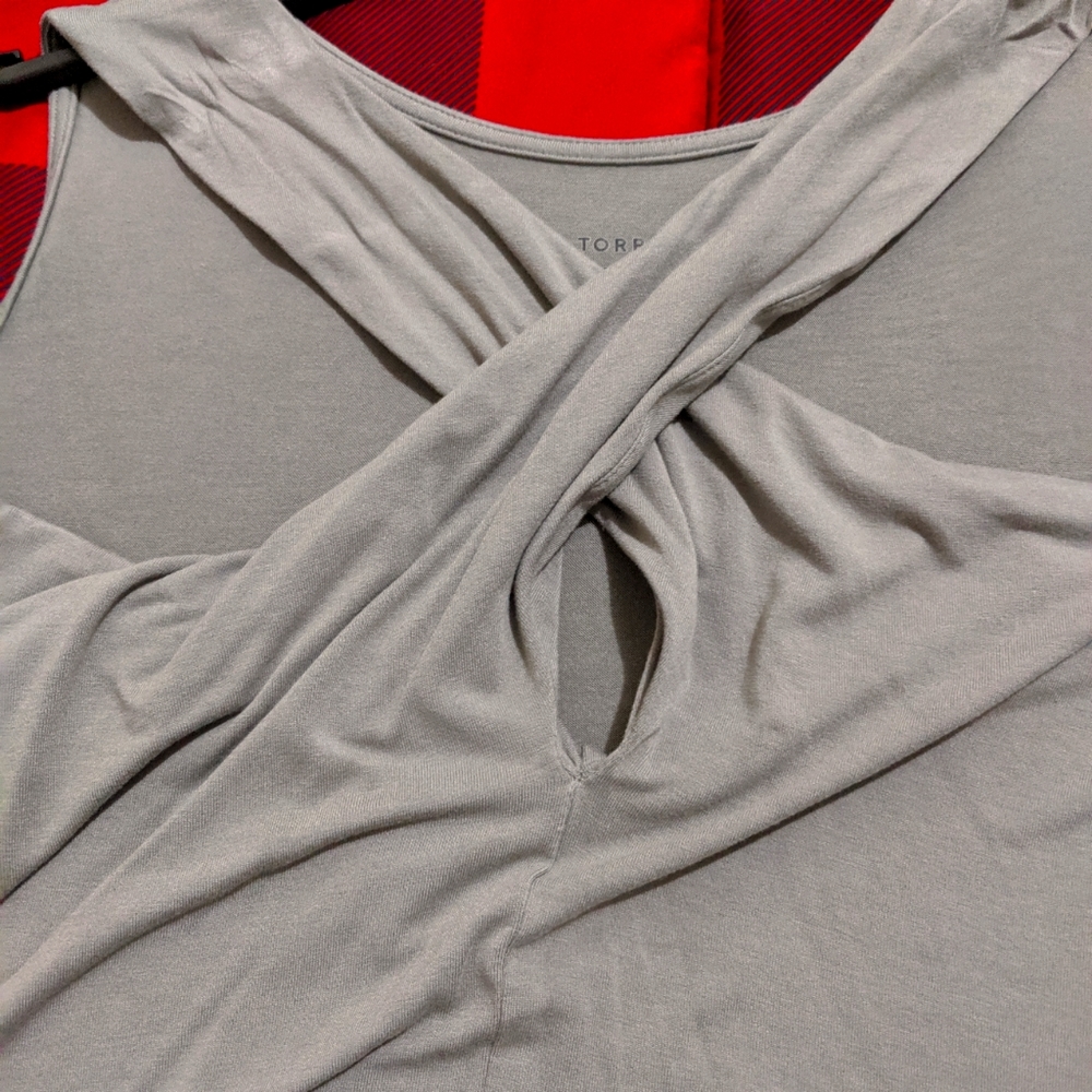 Olive Green Cold Shoulder Top